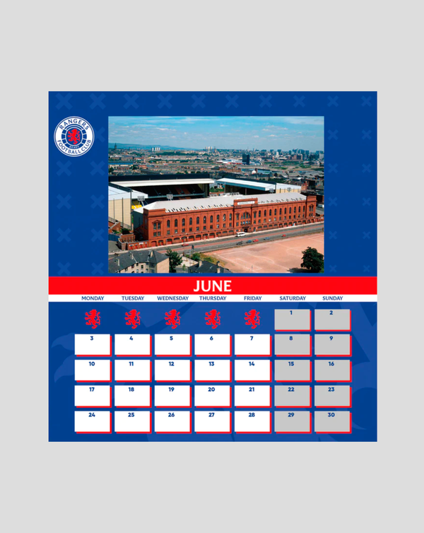 Rangers 2024 A5 Desk Calendar Rangers Store