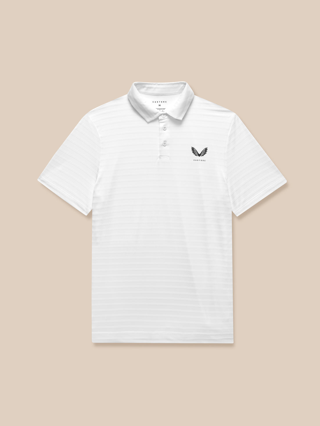 Golf Pinnacle Pique Stripe Polo - White