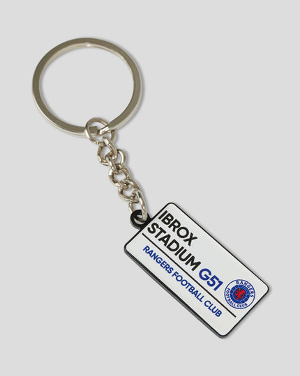 Rangers Street Sign Keyring