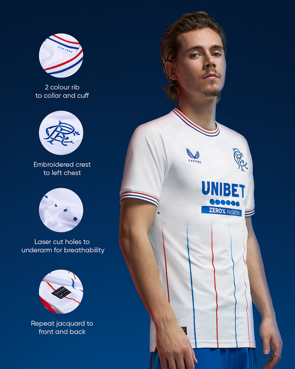 Castore Rangers Away Shirt 2020 2021 Junior