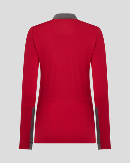 WOMENS 25/26 PLAYERS TRAINING QUARTER ZIP - RHYTHMIC RED