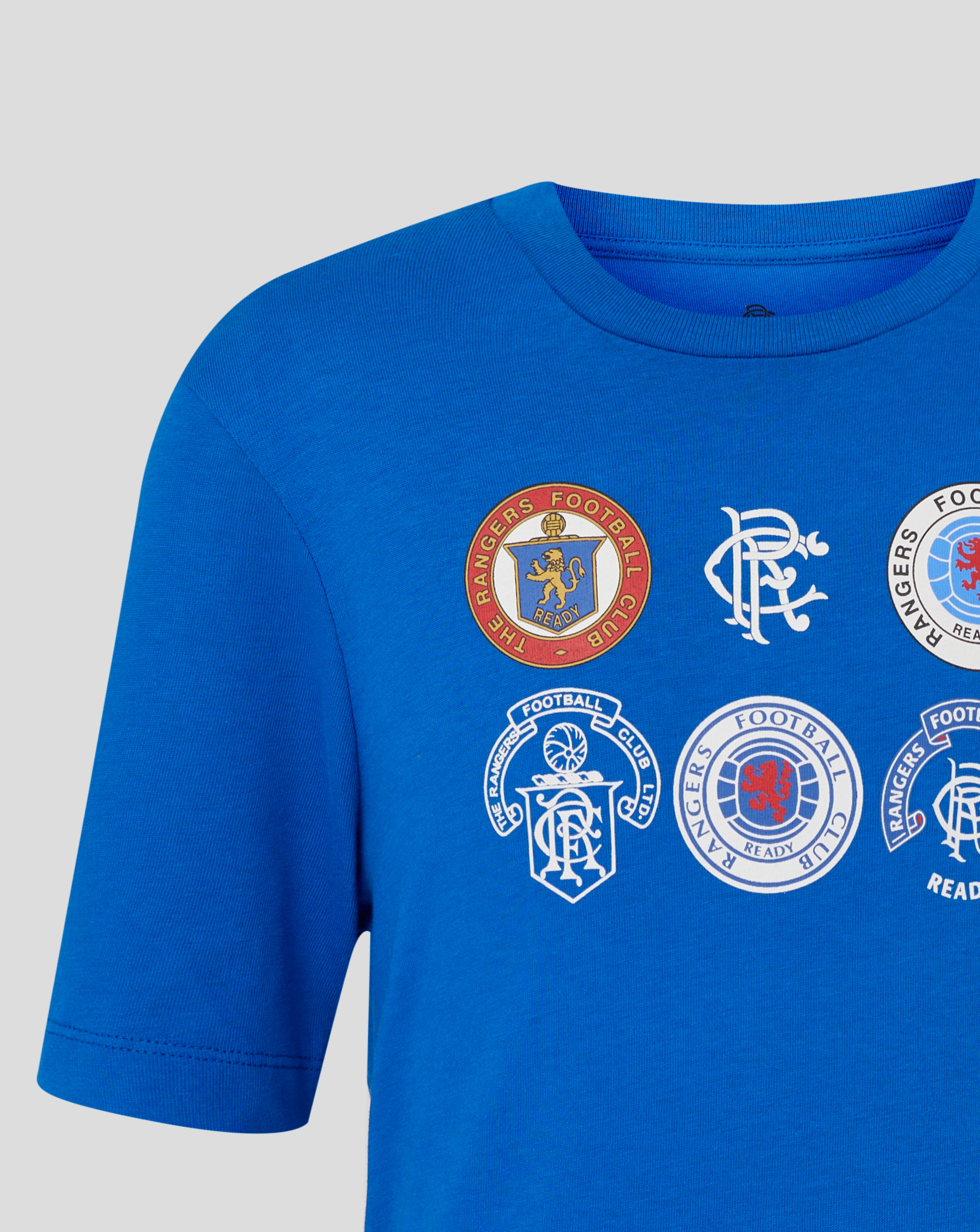 Rangers Junior 25/26 Badge Tee - Lapis Blue