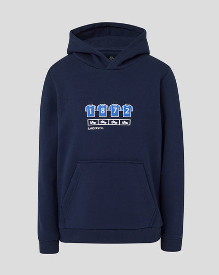Rangers Junior 25/26 Changing Room Hoodie - Black Iris