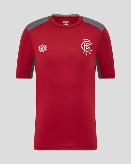 JUNIOR 25/26 PLAYERS TRAINING SHORT SLEEVE TEE - RHYTHMIC RED