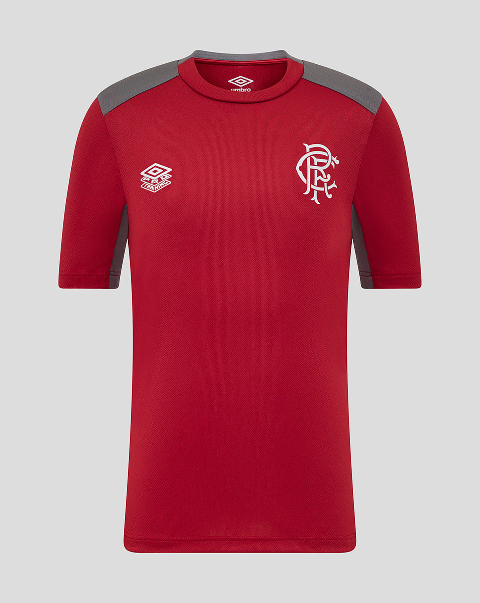 JUNIOR 25/26 PLAYERS TRAINING SHORT SLEEVE TEE - RHYTHMIC RED