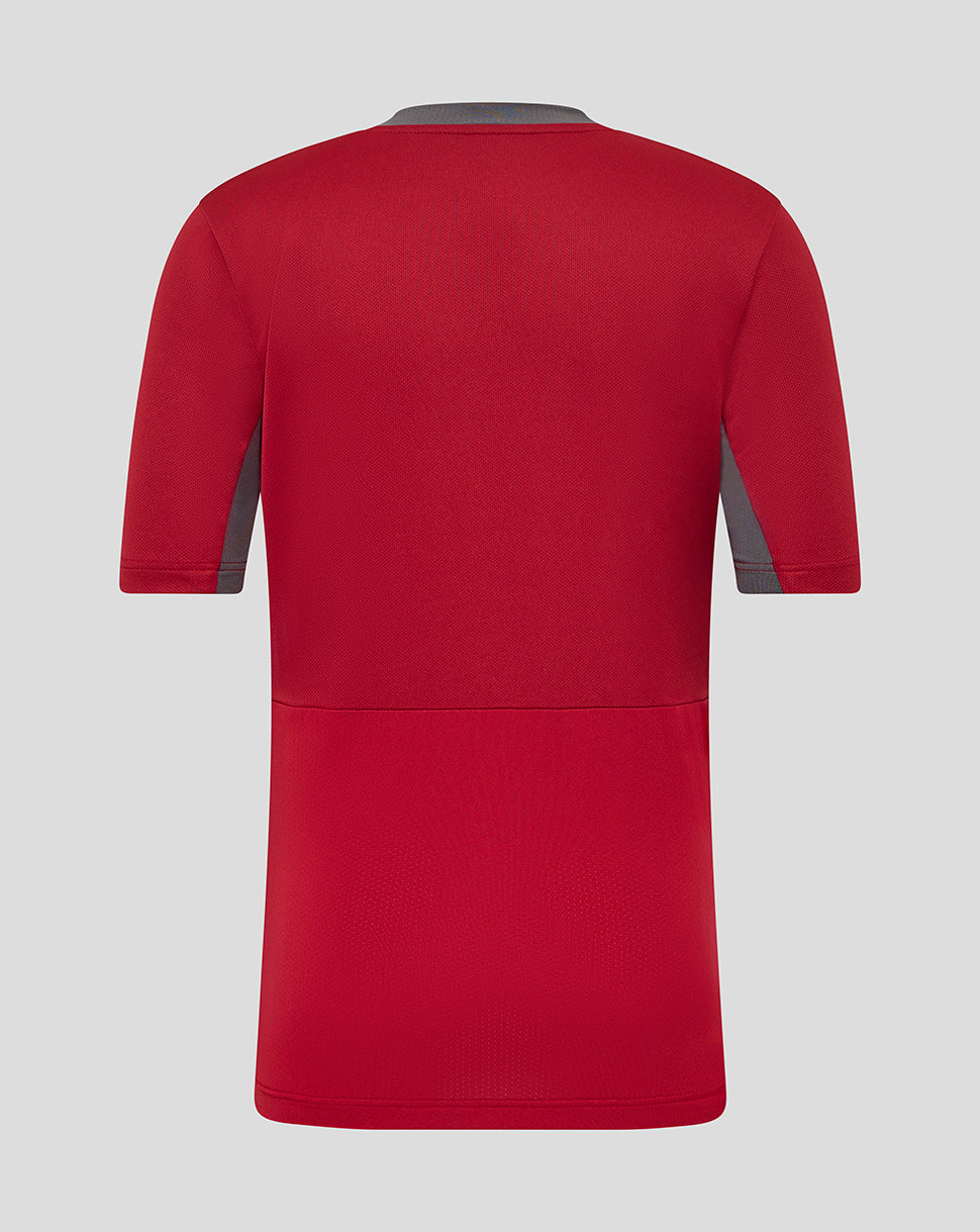 JUNIOR 25/26 PLAYERS TRAINING SHORT SLEEVE TEE - RHYTHMIC RED