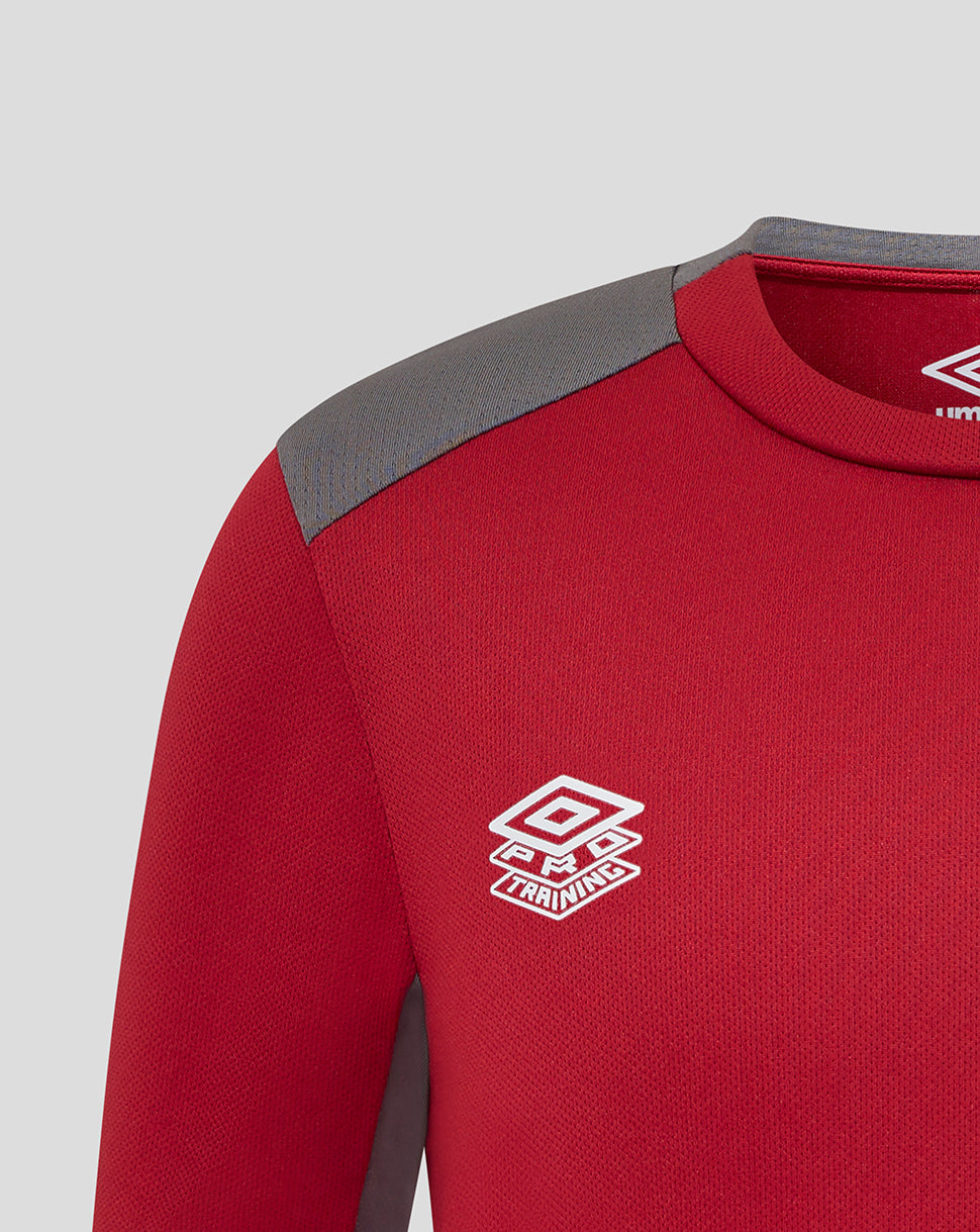 JUNIOR 25/26 PLAYERS TRAINING SHORT SLEEVE TEE - RHYTHMIC RED