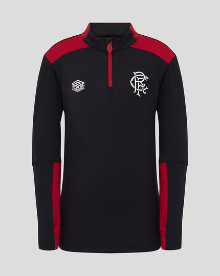 JUNIOR 25/26 COACHES TRAINING PRO QUARTER ZIP TOP - CAVIAR