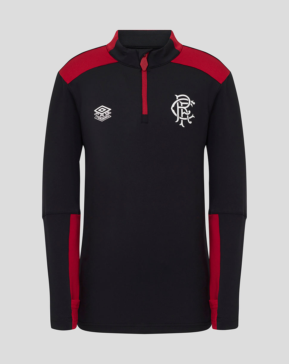 JUNIOR 25/26 COACHES TRAINING PRO QUARTER ZIP TOP - CAVIAR
