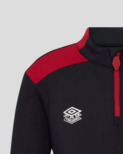 JUNIOR 25/26 COACHES TRAINING PRO QUARTER ZIP TOP - CAVIAR