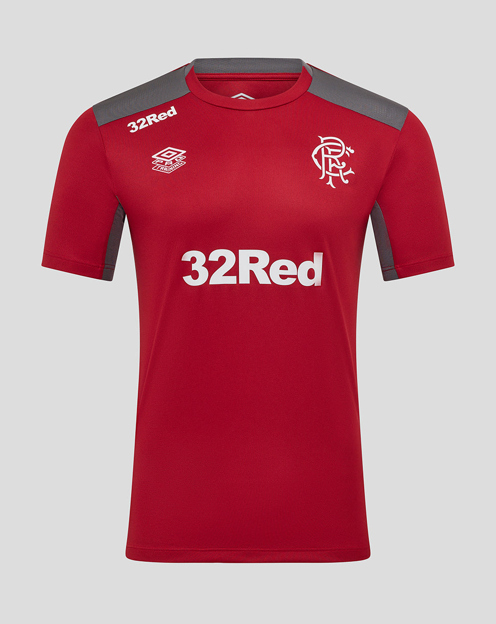 MENS 25/26 PRO TRAINING SHORT SLEEVE TEE - RHYTHMIC RED