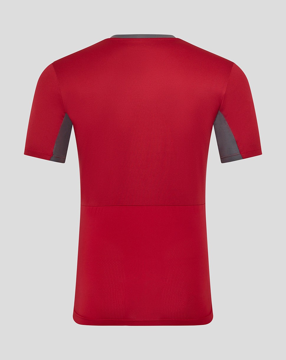 MENS 25/26 PRO TRAINING SHORT SLEEVE TEE - RHYTHMIC RED