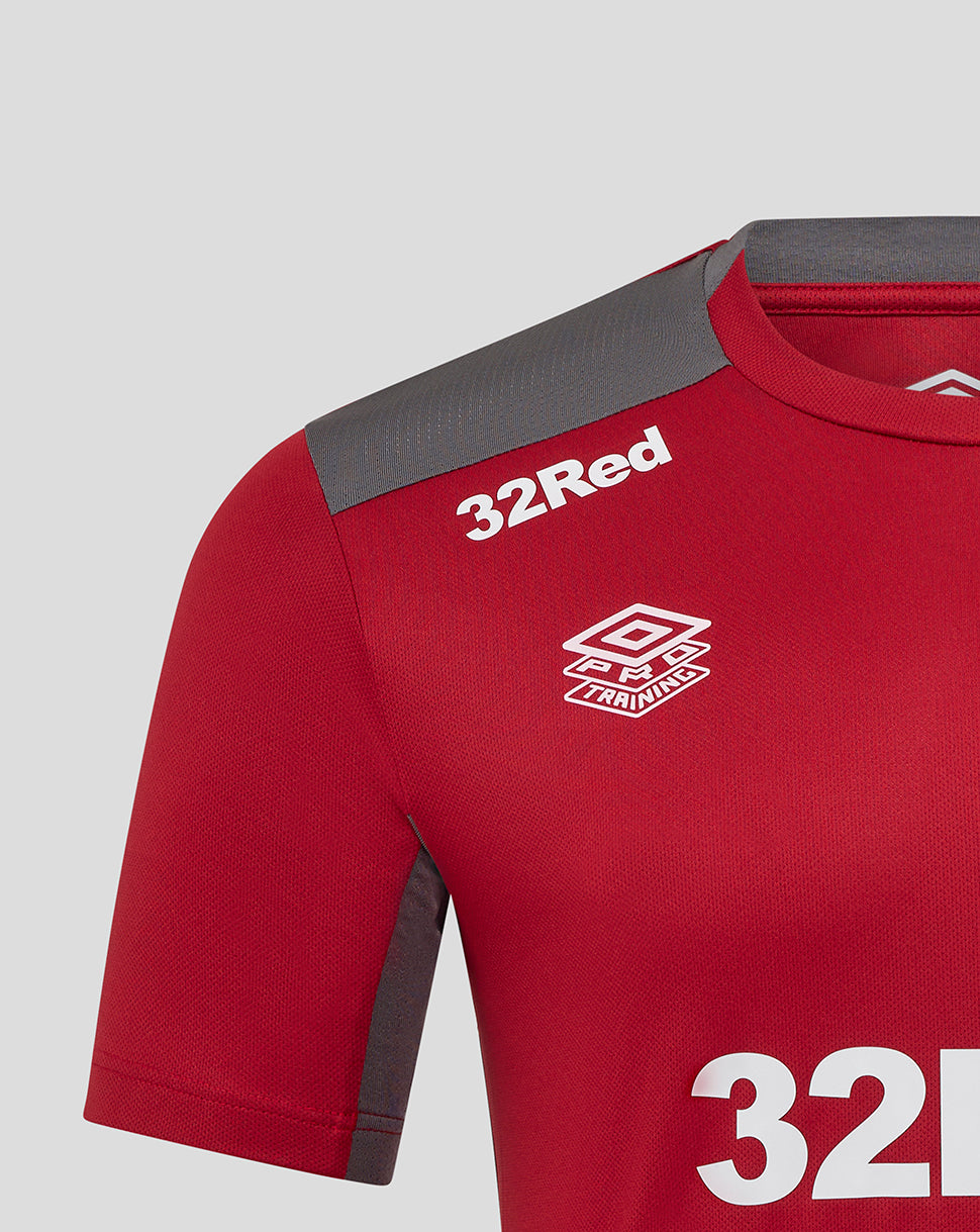 MENS 25/26 PRO TRAINING SHORT SLEEVE TEE - RHYTHMIC RED