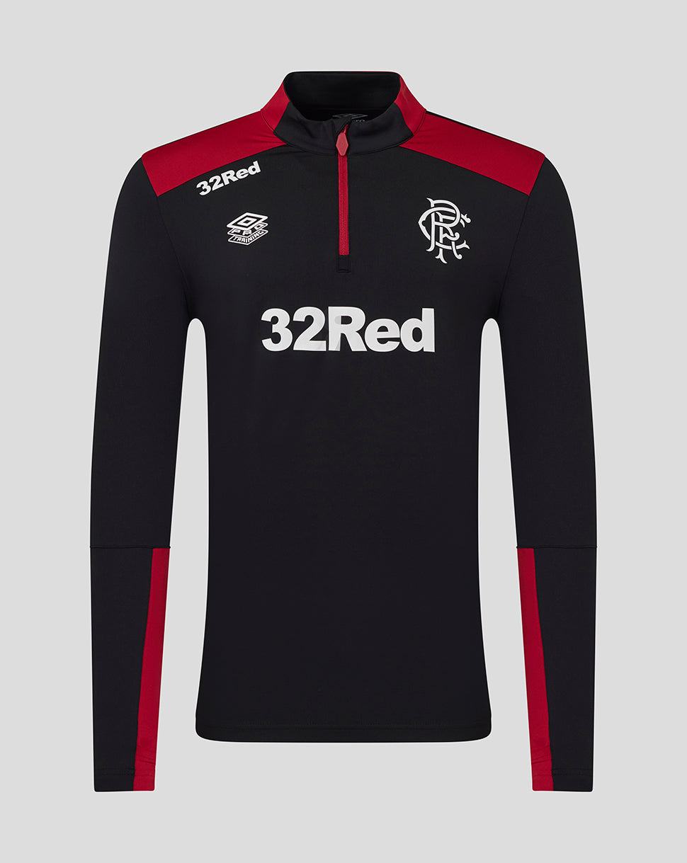 MENS 25/26 COACHES TRAINING QUARTER ZIP TOP - CAVIAR