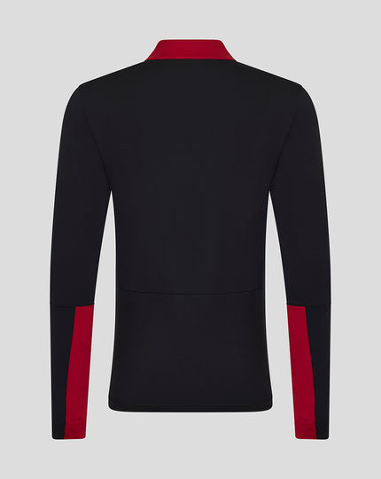 MENS 25/26 COACHES TRAINING QUARTER ZIP TOP - CAVIAR