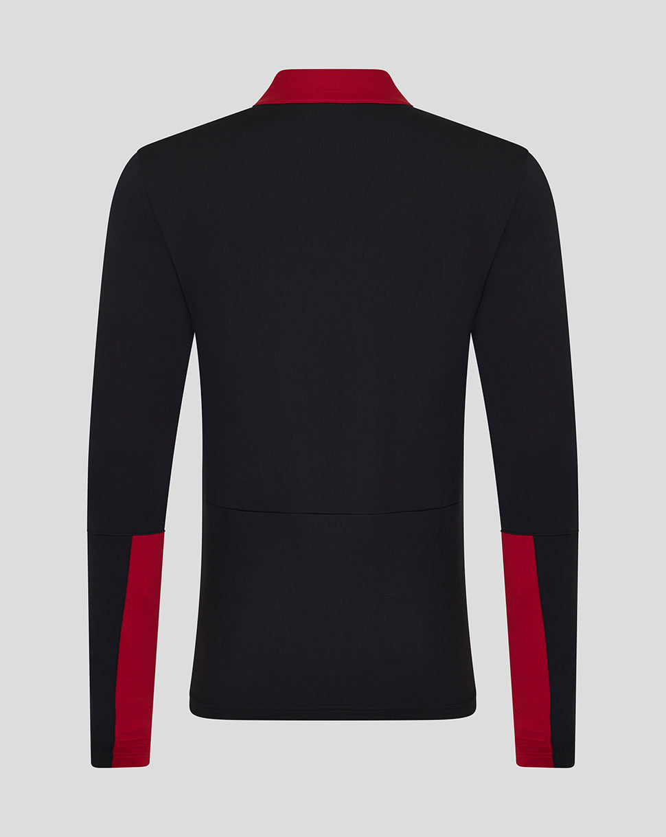 MENS 25/26 COACHES TRAINING QUARTER ZIP TOP - CAVIAR