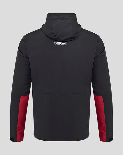 MENS 25/26 COACHES TRAINING PACKABLE HOOD SHOWER JACKET - CAVIAR