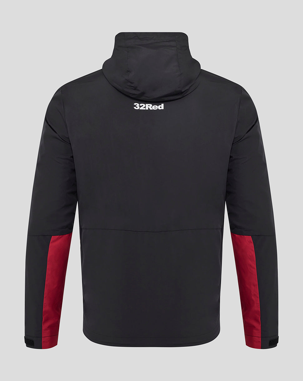 MENS 25/26 COACHES TRAINING PACKABLE HOOD SHOWER JACKET - CAVIAR