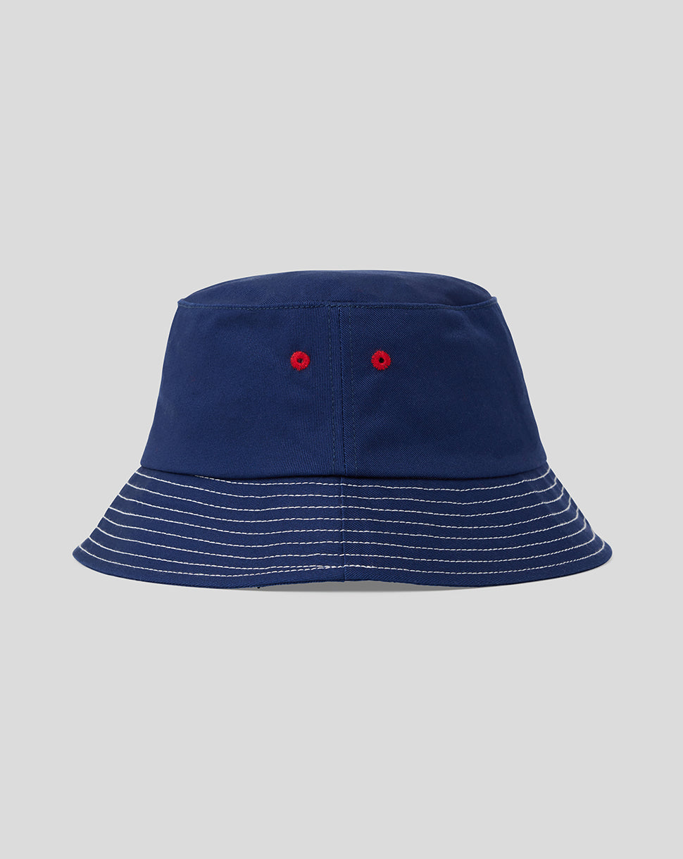 COTTON TWILL BUCKET HAT - NAVY