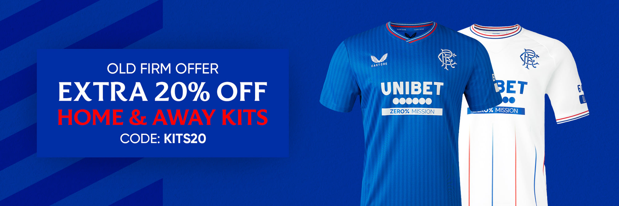 Old Firm Offer - Extra 20% Off Home & Away Kits