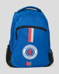 Blue Rangers FC Ultra Action Backpack with front circular club logo and red stripe accents