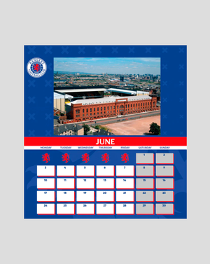 Rangers 2024 A5 Desk Calendar