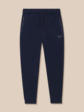Front view of navy Flex Thermo Pant with drawstring waist and Castore logo on left leg