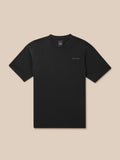 Front view of black Flex Cotton T-Shirt with Castore logo on left chest