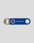 Rangers FC stainless steel bottle opener magnet with blue body and club crest