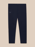 Back view of navy golf trousers with Castore logo on the left hip
