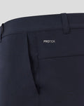 Back view of navy Rangers golf trouser highlighting ProTek branding on the pocket
