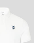White Rangers Club Essential Polo with navy crest on the left chest