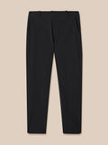 Front view of black golf winterised trousers with belt loops and clean silhouette