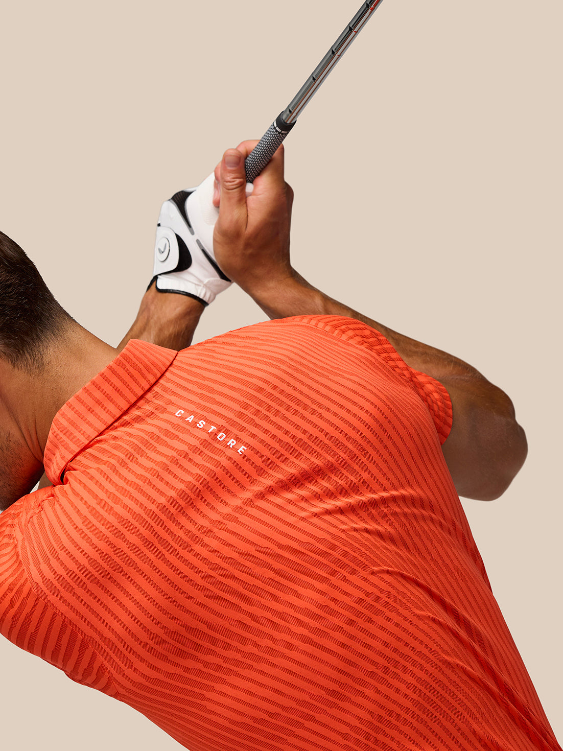 GOLF PINNACLE GLOW POLO - BRIGHT ORANGE
