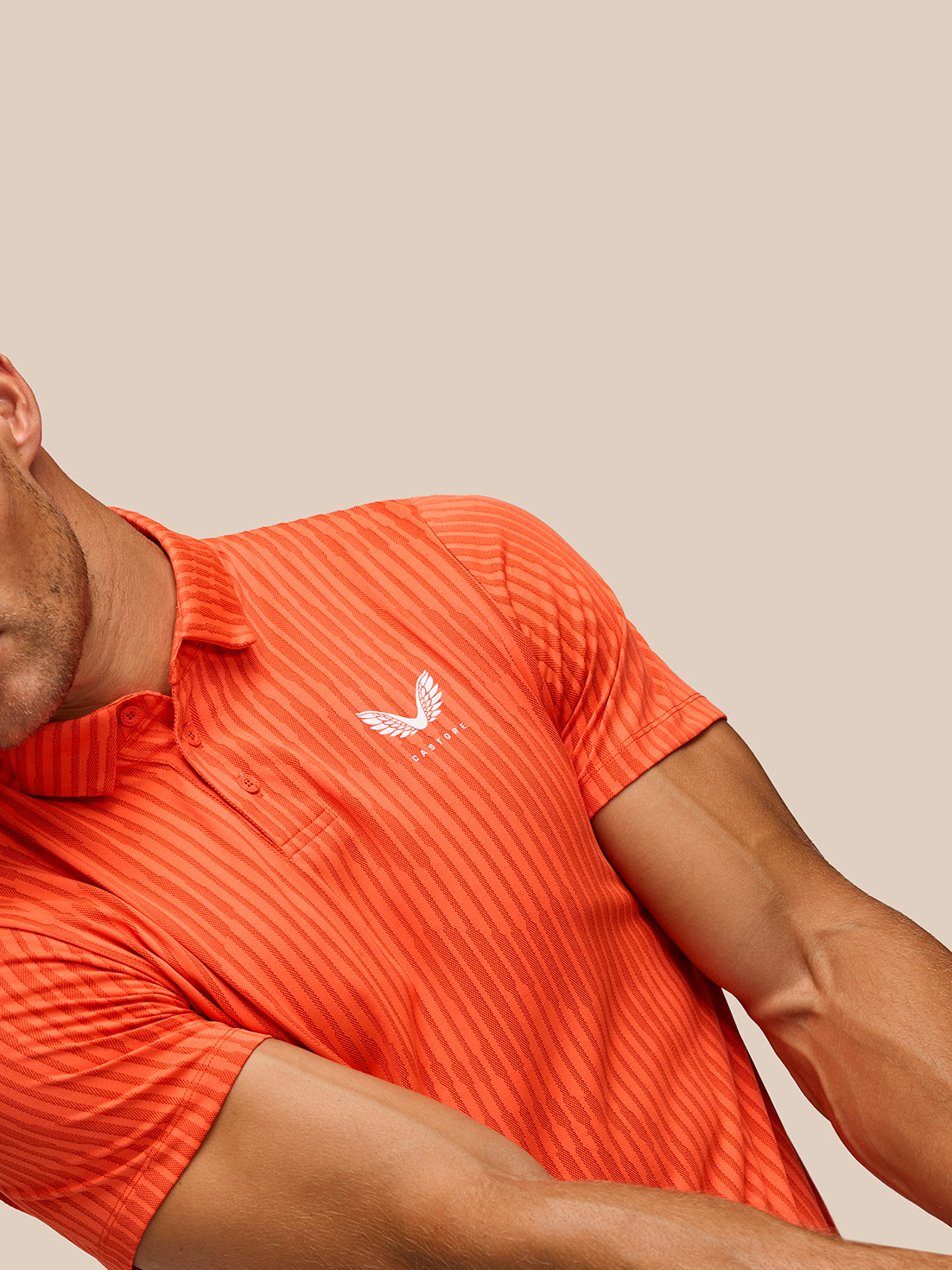 GOLF PINNACLE GLOW POLO - BRIGHT ORANGE