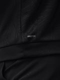 Close-up of black Golf Club Classic fabric showing water beading and the PROTEK label.