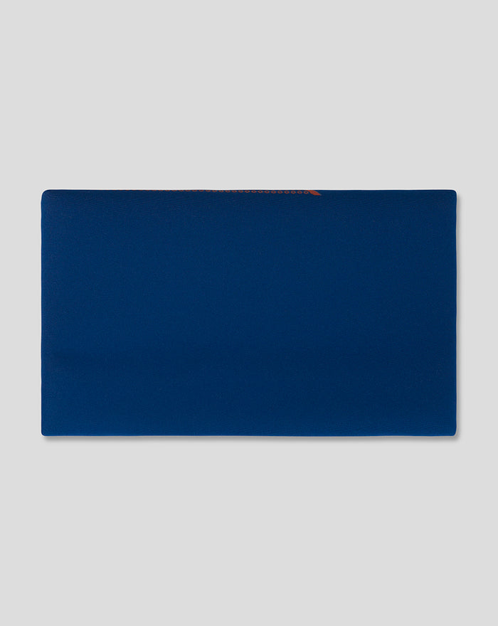 Back view of blue Rangers FC centre spot pencil case with top zipper
