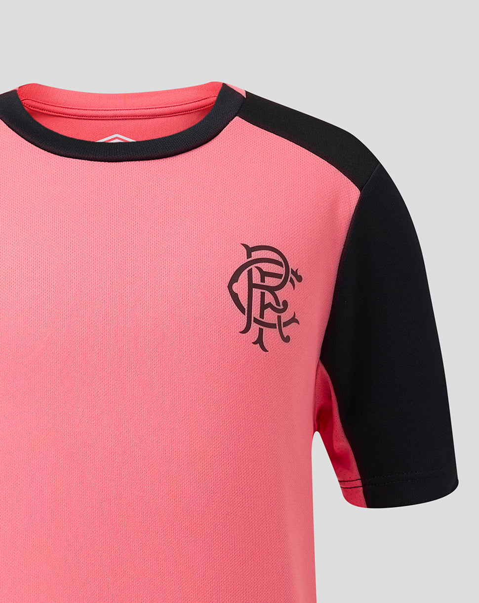 RANGERS FC JUNIOR 2026/27 PRO TRAINING T-SHIRT - CALYPSO CORAL