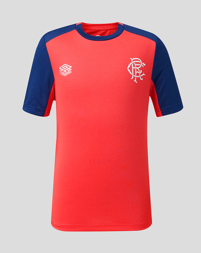 RANGERS FC JUNIOR 2026/27 PRO TRAINING T-SHIRT - CAYENNE RED