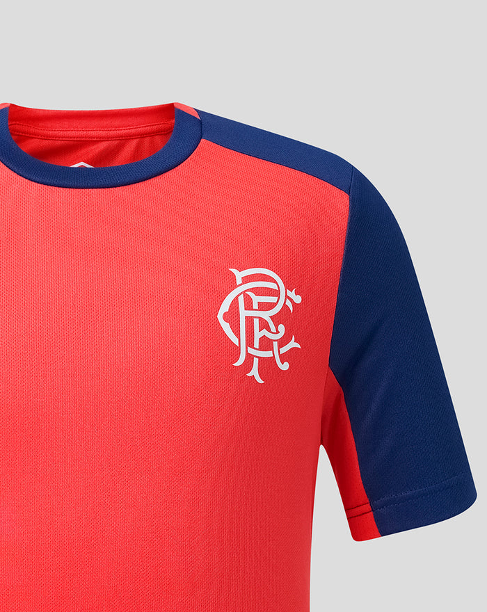 RANGERS FC JUNIOR 2026/27 PRO TRAINING T-SHIRT - CAYENNE RED