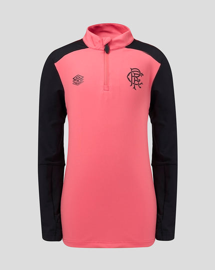 RANGERS FC JUNIOR 2026/27 PRO TRAINING QUARTER ZIP - CALYPSO CORAL
