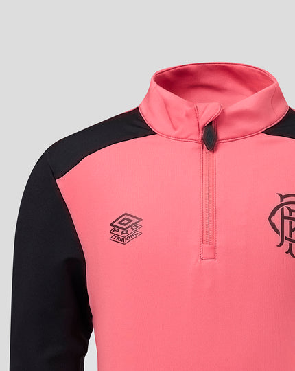 RANGERS FC JUNIOR 2026/27 PRO TRAINING QUARTER ZIP - CALYPSO CORAL