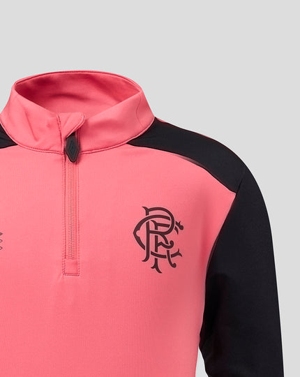 RANGERS FC JUNIOR 2026/27 PRO TRAINING QUARTER ZIP - CALYPSO CORAL