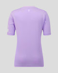Back view of lavender Rangers junior third goalkeeper shirt with a small white crest at the neckline.
