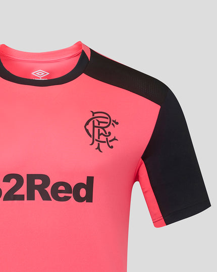 RANGERS FC MENS 2026/27 PRO TRAINING T-SHIRT - CALYPSO CORAL