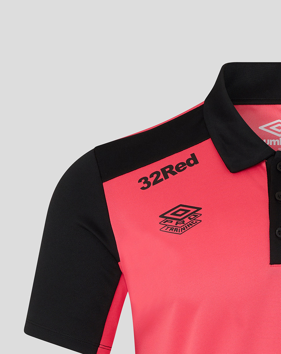 RANGERS FC MENS 2026/27 PRO TRAINING POLY POLO - CALYPSO CORAL
