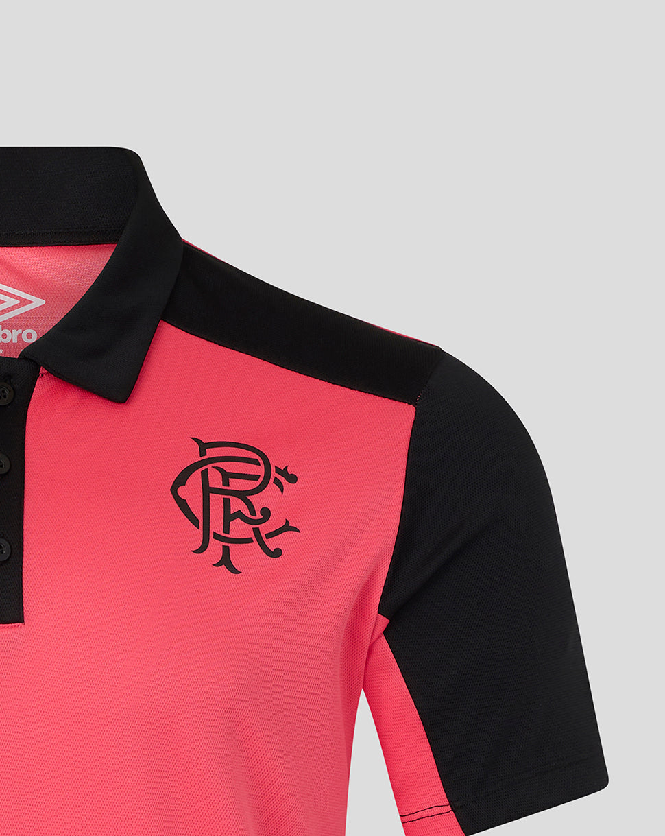 RANGERS FC MENS 2026/27 PRO TRAINING POLY POLO - CALYPSO CORAL