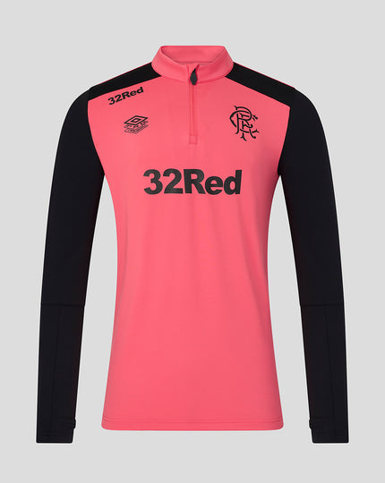 RANGERS FC MENS 2026/27 PRO TRAINING QUARTER ZIP - CALYPSO CORAL