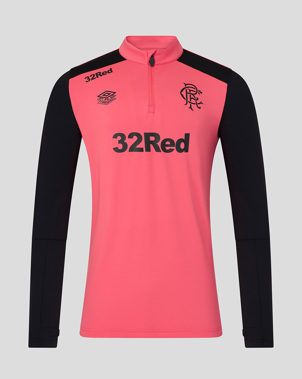 RANGERS FC MENS 2026/27 PRO TRAINING QUARTER ZIP - CALYPSO CORAL