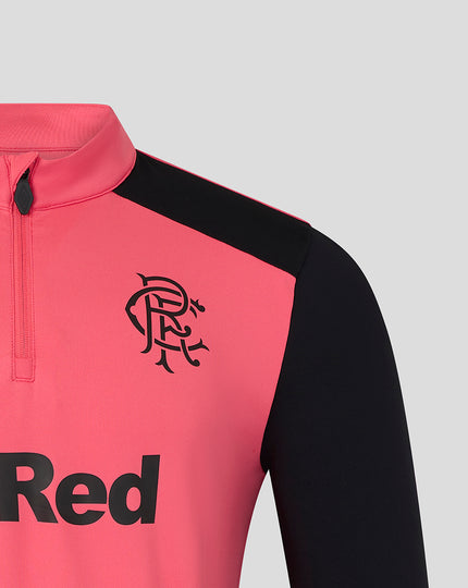 RANGERS FC MENS 2026/27 PRO TRAINING QUARTER ZIP - CALYPSO CORAL